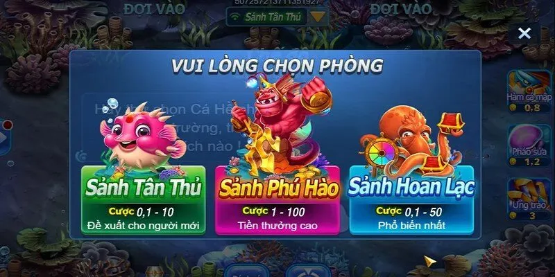 cách tham gia trò chơi bắn cá
